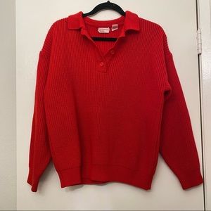 CONTEMPORARY CASUALS Red Sweater